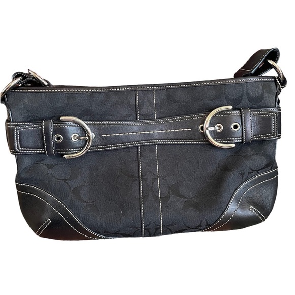 COACH Crossbody Adjustable Canvas/Leather Bag - Picture 2 of 10